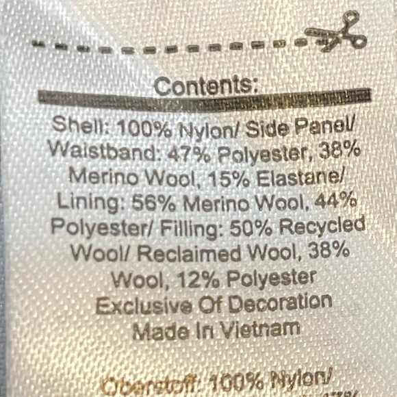 Smartwool Quilted merino wool Black Mini Skirt XS - Picture 10 of 10